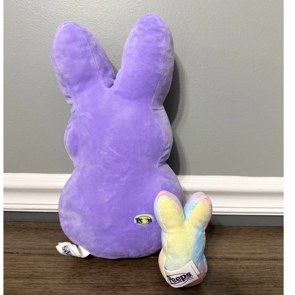Peeps Plush Bunny Set Purple Tutu  and Tie Dye Sunglasses  Easter